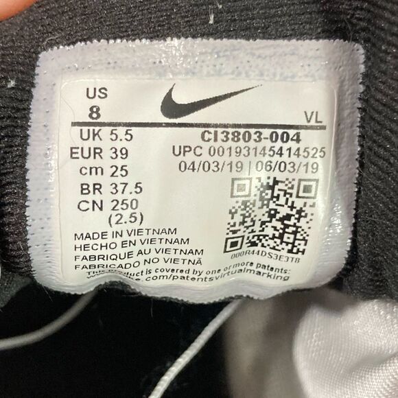 Nike Quest 2 Women's Running Shoes Size 8 Black White C13803-004 Sneakers - Picture 7 of 9